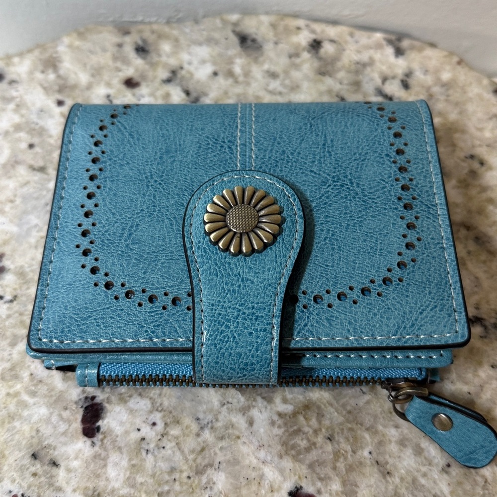 Sendefn Small Wallet Genuine Leather Bifold Purse RFID Blocking Card Holder - Picture 16 of 16
